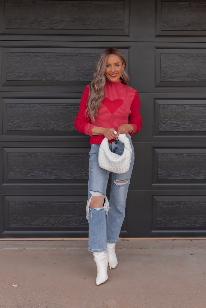 LOVER Heart Print Sweater | S-XL-Sweaters-Krush Kandy, Women's Online Fashion Boutique Located in Phoenix, Arizona (Scottsdale Area)