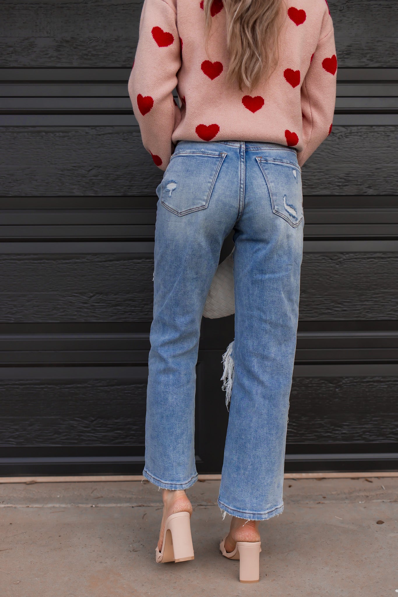 Vervet High Rise Distressed Dad Jeans-Jeans-Krush Kandy, Women's Online Fashion Boutique Located in Phoenix, Arizona (Scottsdale Area)