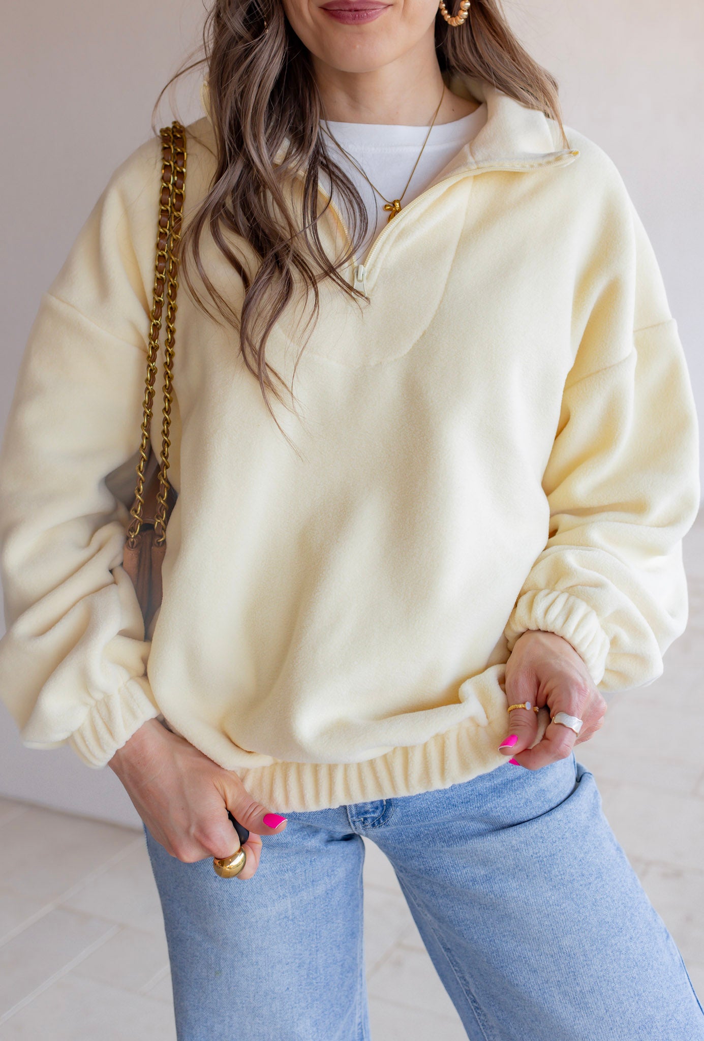 Set In Spring Fleece Sweater