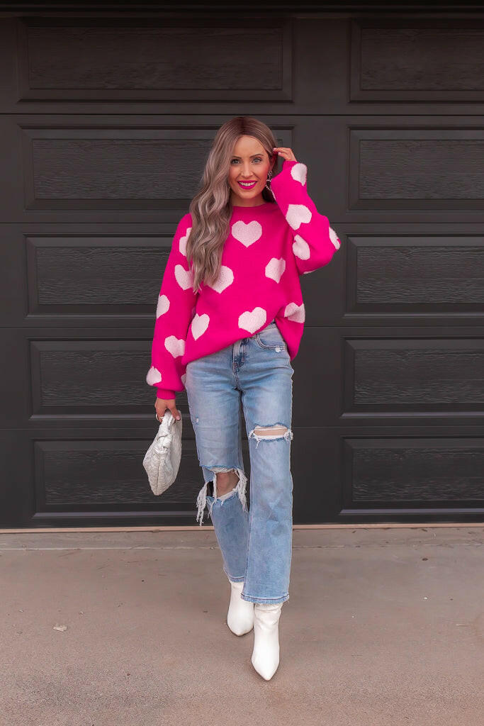 Oh My Heart Cuddly Soft Sweater | S-XL-Sweaters-Krush Kandy, Women's Online Fashion Boutique Located in Phoenix, Arizona (Scottsdale Area)