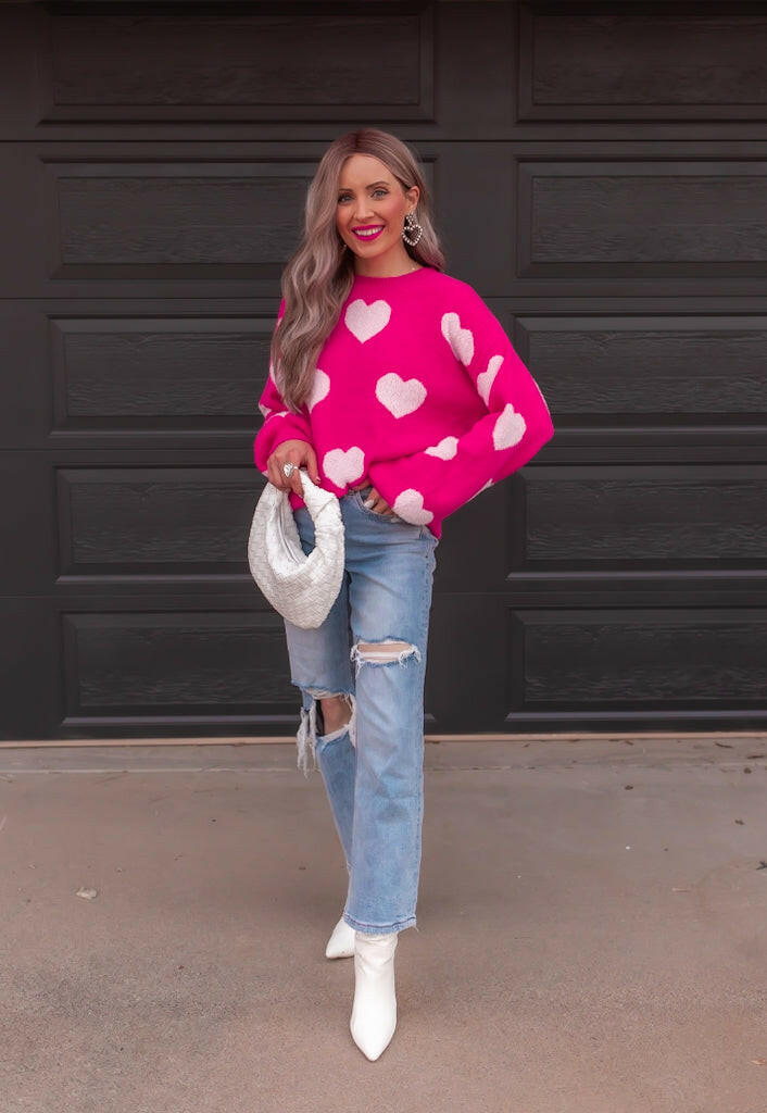 Oh My Heart Cuddly Soft Sweater | S-XL-Sweaters-Krush Kandy, Women's Online Fashion Boutique Located in Phoenix, Arizona (Scottsdale Area)