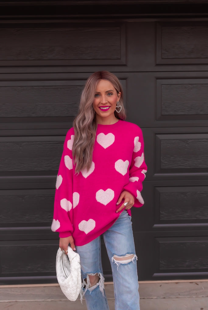 Oh My Heart Cuddly Soft Sweater | S-XL-Sweaters-Krush Kandy, Women's Online Fashion Boutique Located in Phoenix, Arizona (Scottsdale Area)