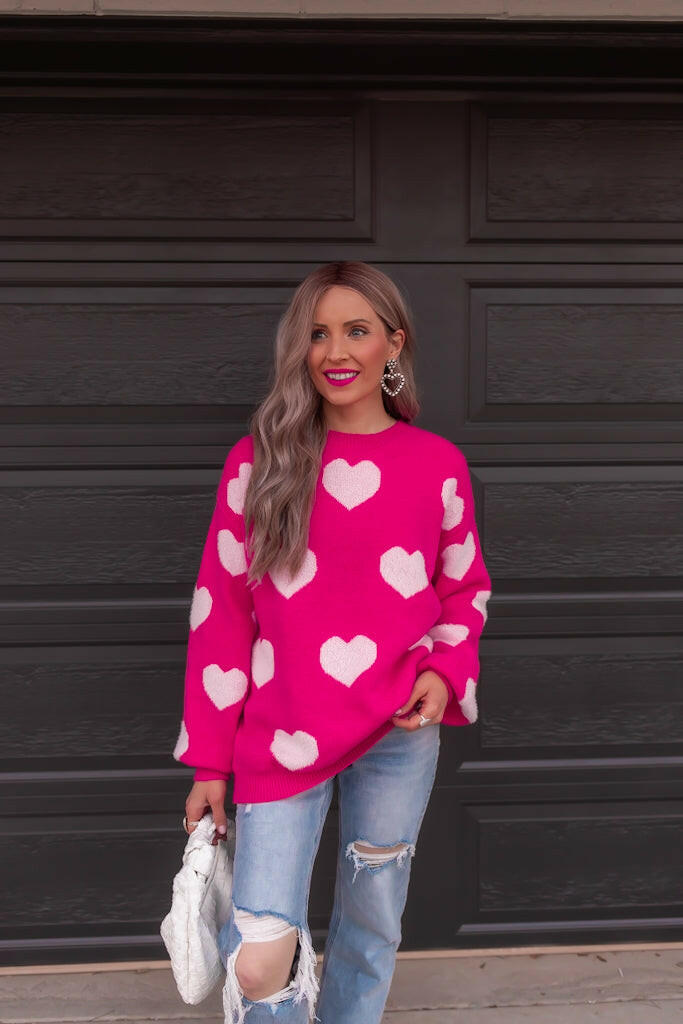 Oh My Heart Cuddly Soft Sweater | S-XL-Sweaters-Krush Kandy, Women's Online Fashion Boutique Located in Phoenix, Arizona (Scottsdale Area)