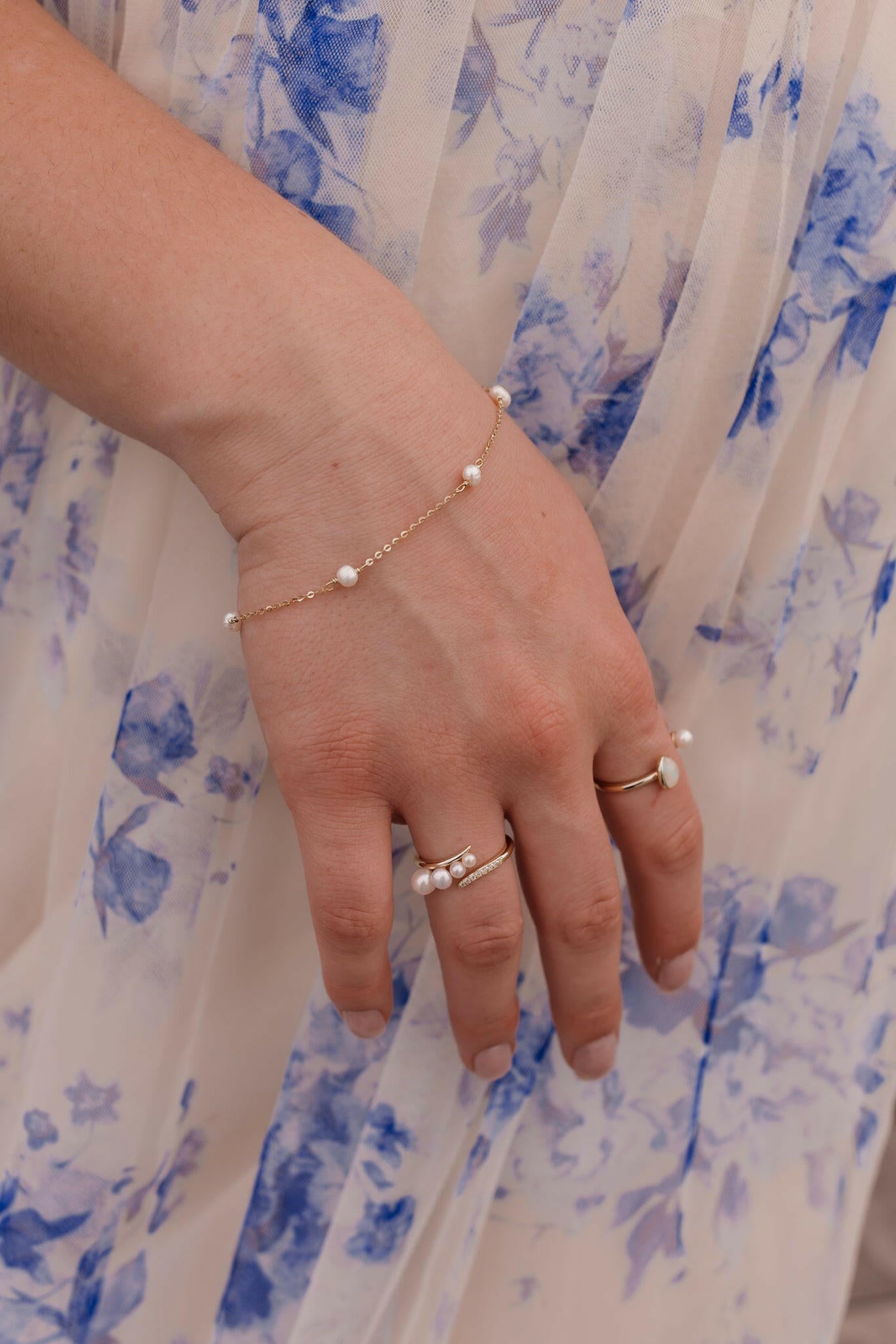 Vintage Pearl Minimalist Ring-Earrings-Krush Kandy, Women's Online Fashion Boutique Located in Phoenix, Arizona (Scottsdale Area)