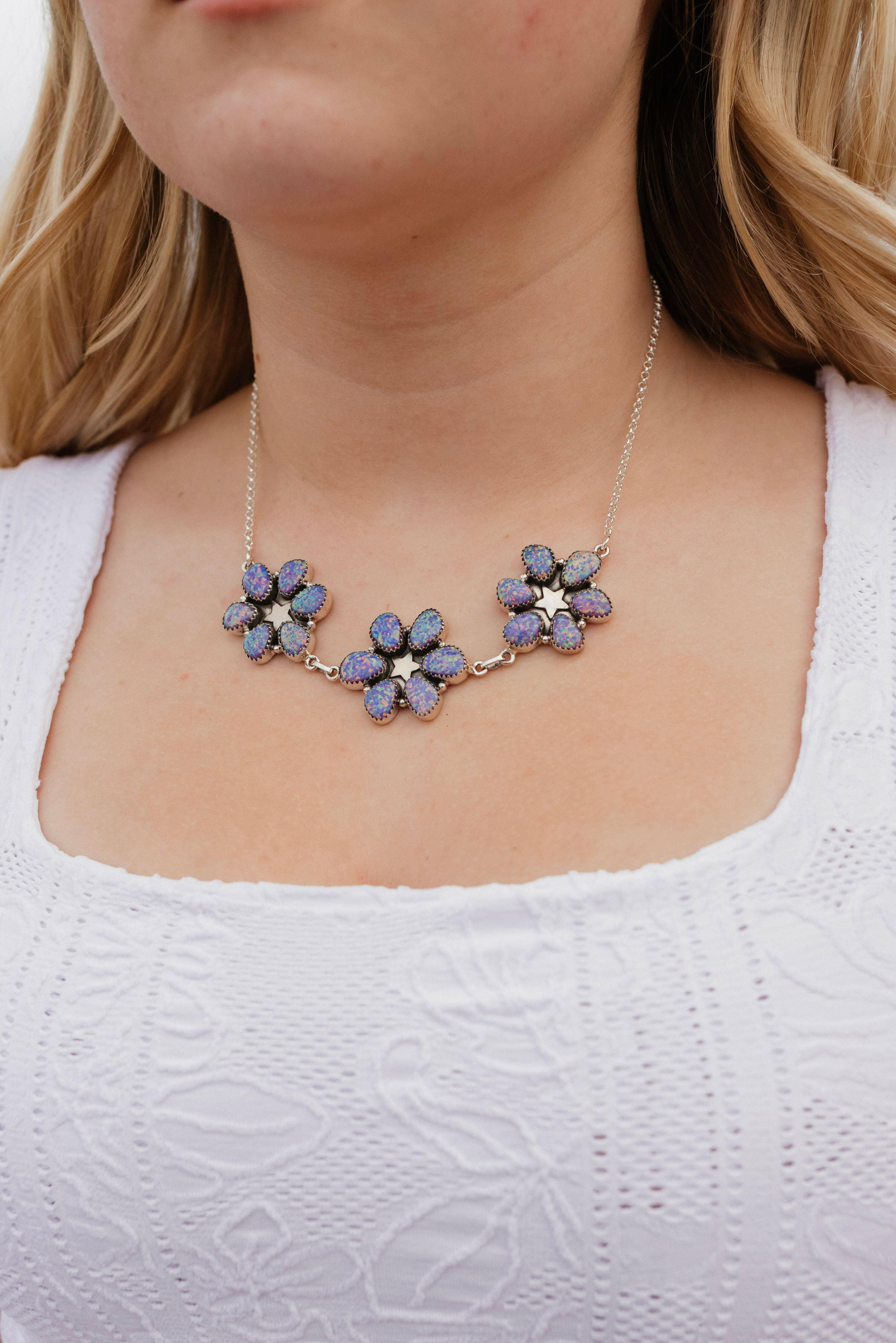 Lucky Star Stone Necklace-Chain Necklaces-Krush Kandy, Women's Online Fashion Boutique Located in Phoenix, Arizona (Scottsdale Area)