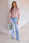 The Secret Garden Floral Mesh Top