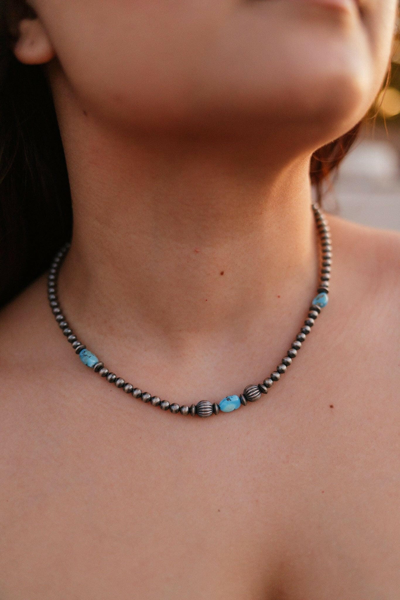 Golden Hills & Multi Desert Pearl Necklace-Chain Necklaces-Krush Kandy, Women's Online Fashion Boutique Located in Phoenix, Arizona (Scottsdale Area)