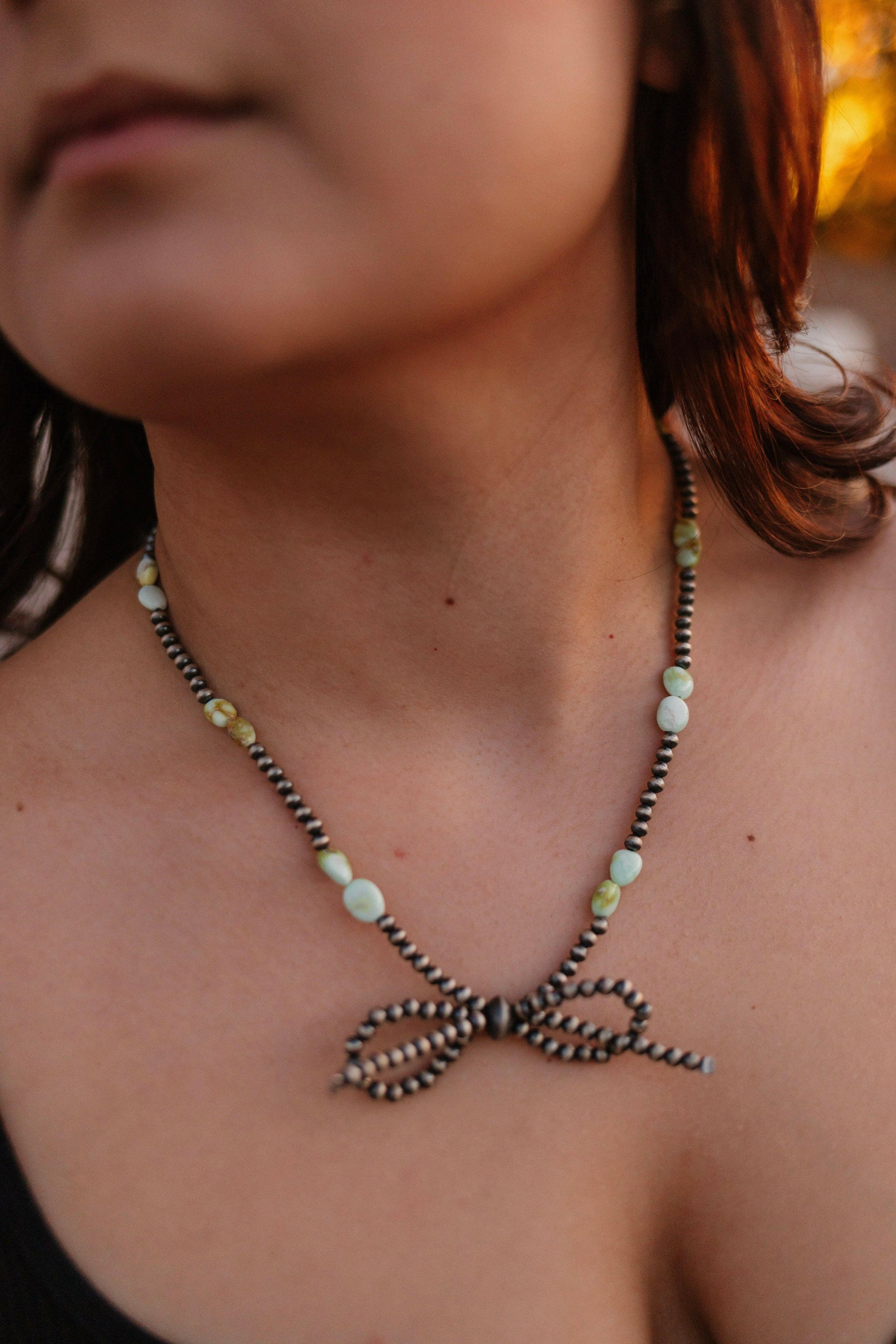 Paisley's Palomino Desert Bow Bliss Necklace-Chain Necklaces-Krush Kandy, Women's Online Fashion Boutique Located in Phoenix, Arizona (Scottsdale Area)