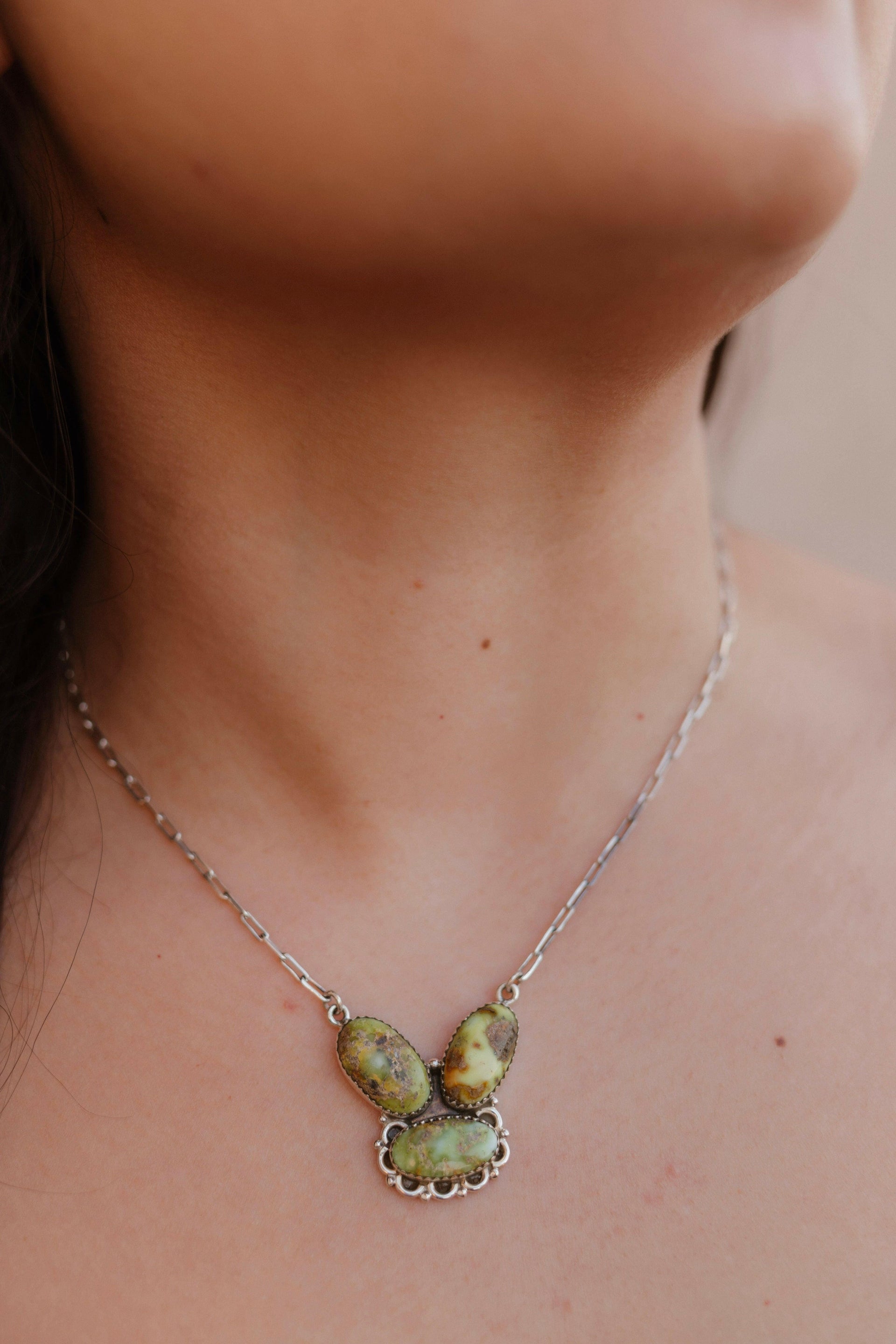 Clove Stone Slab Necklace-Chain Necklaces-Krush Kandy, Women's Online Fashion Boutique Located in Phoenix, Arizona (Scottsdale Area)