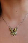 Clove Stone Slab Necklace-Chain Necklaces-Krush Kandy, Women's Online Fashion Boutique Located in Phoenix, Arizona (Scottsdale Area)