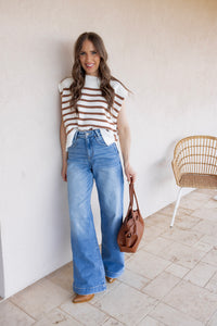 Kancan | The Skyrise High Rise Wide Leg Trouser Jean