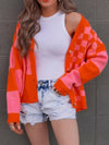 Double the Fun Checkered Print Cardigan-Sweaters-Krush Kandy, Women's Online Fashion Boutique Located in Phoenix, Arizona (Scottsdale Area)