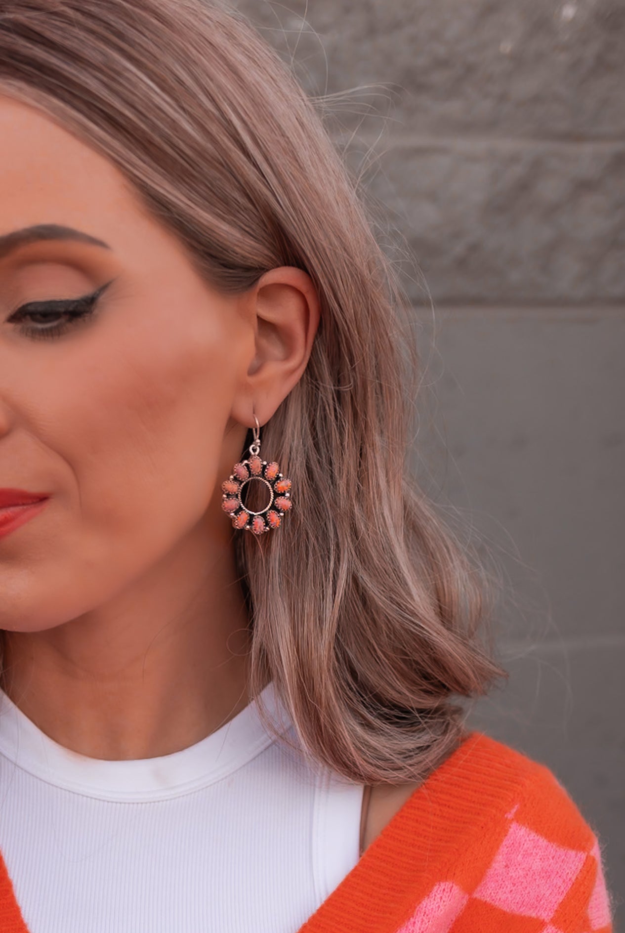 HOLLOW "O" STERLING SILVER EARRINGS-Drop Earrings-Krush Kandy, Women's Online Fashion Boutique Located in Phoenix, Arizona (Scottsdale Area)