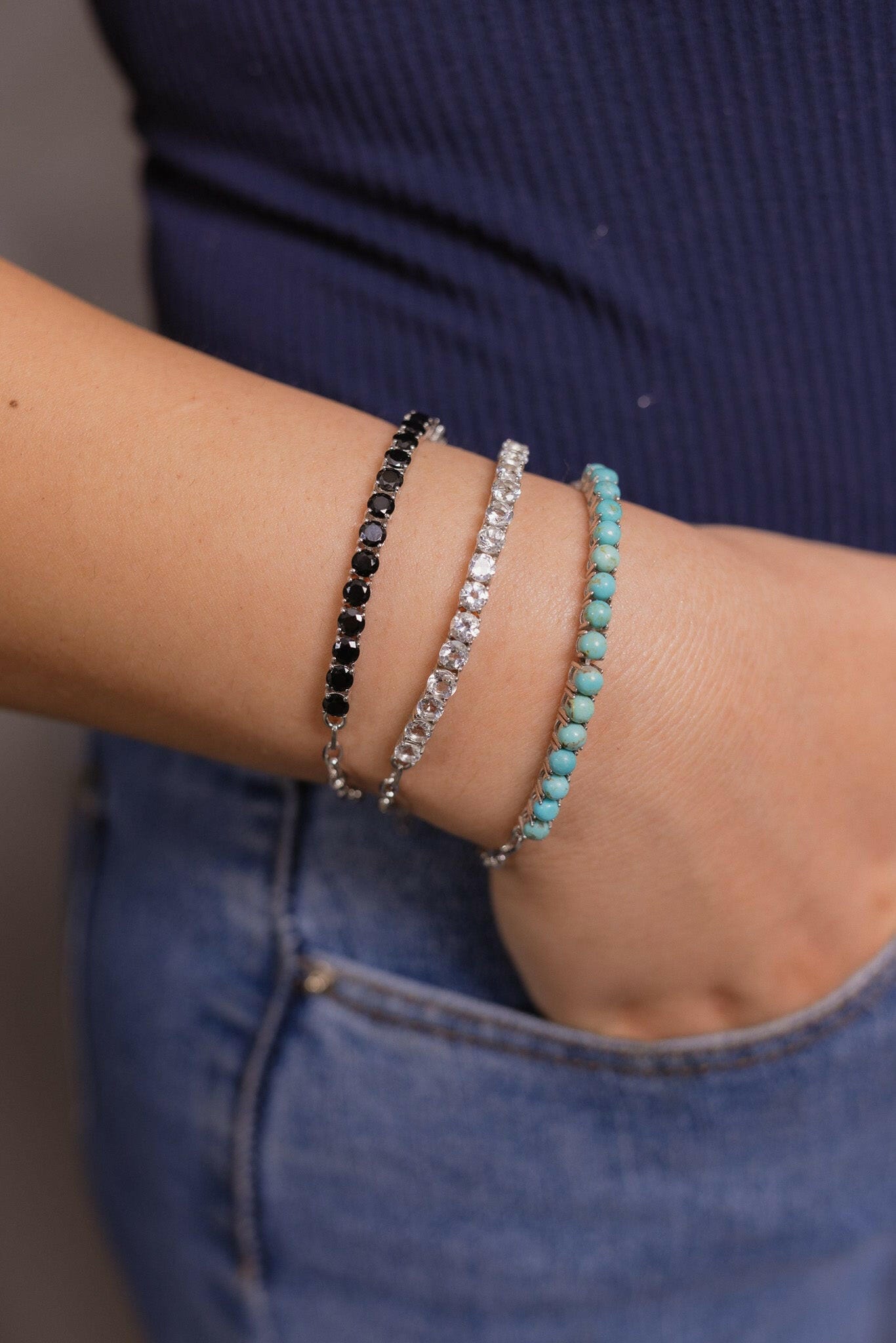 Simple Statement Stone Bracelet-Bracelets-Krush Kandy, Women's Online Fashion Boutique Located in Phoenix, Arizona (Scottsdale Area)