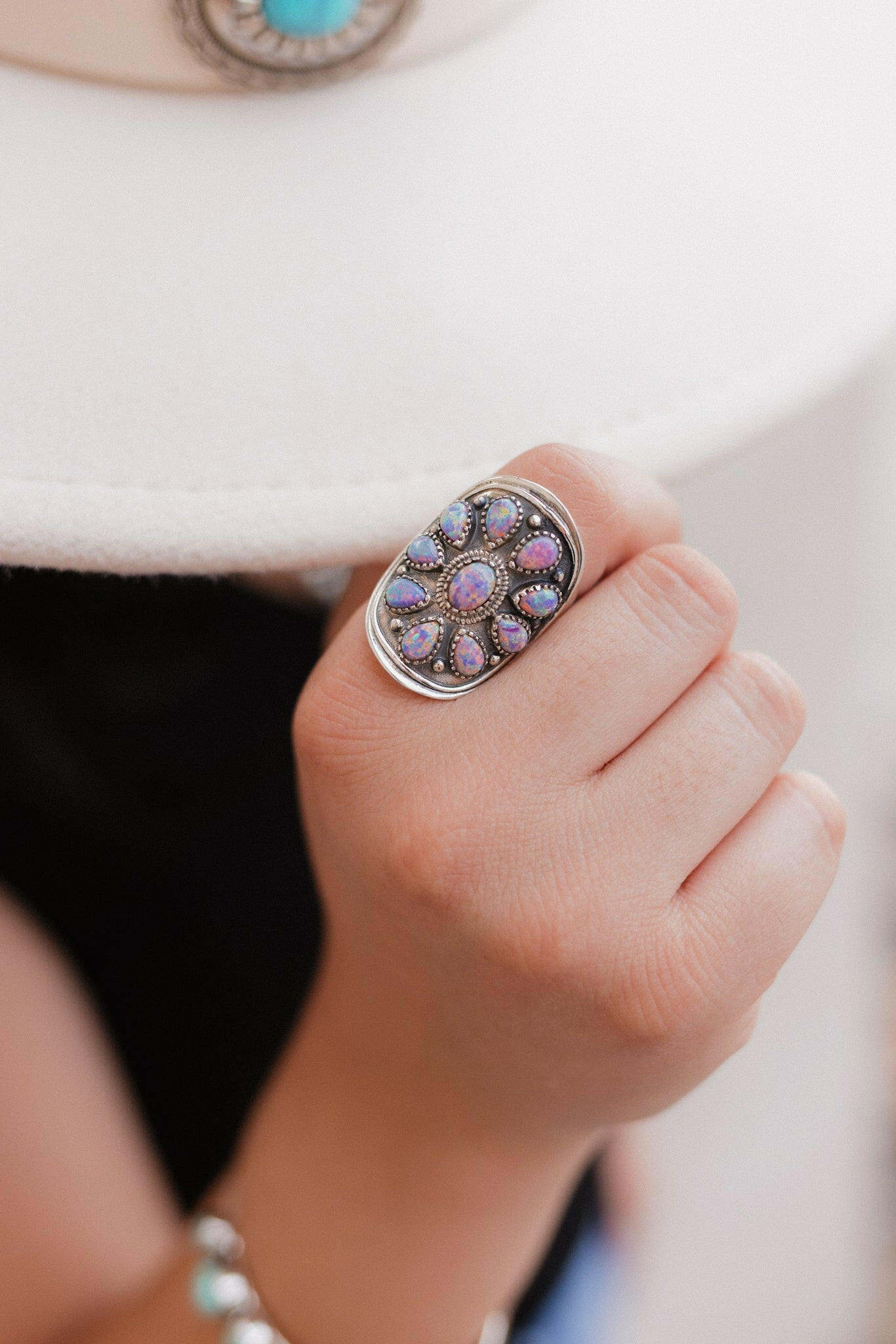 Round My Finger Cluster Ring MADE TO ORDER-Cluster Rings-Krush Kandy, Women's Online Fashion Boutique Located in Phoenix, Arizona (Scottsdale Area)