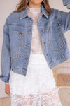 Tell Me About It Studded Jean Jacket