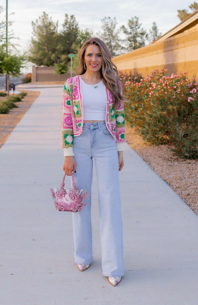 Jade Crochet Lace Cardigan-Cardigans-Krush Kandy, Women's Online Fashion Boutique Located in Phoenix, Arizona (Scottsdale Area)