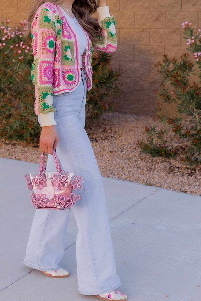 Jade Crotchet Lace Cardigan-Cardigans-Krush Kandy, Women's Online Fashion Boutique Located in Phoenix, Arizona (Scottsdale Area)