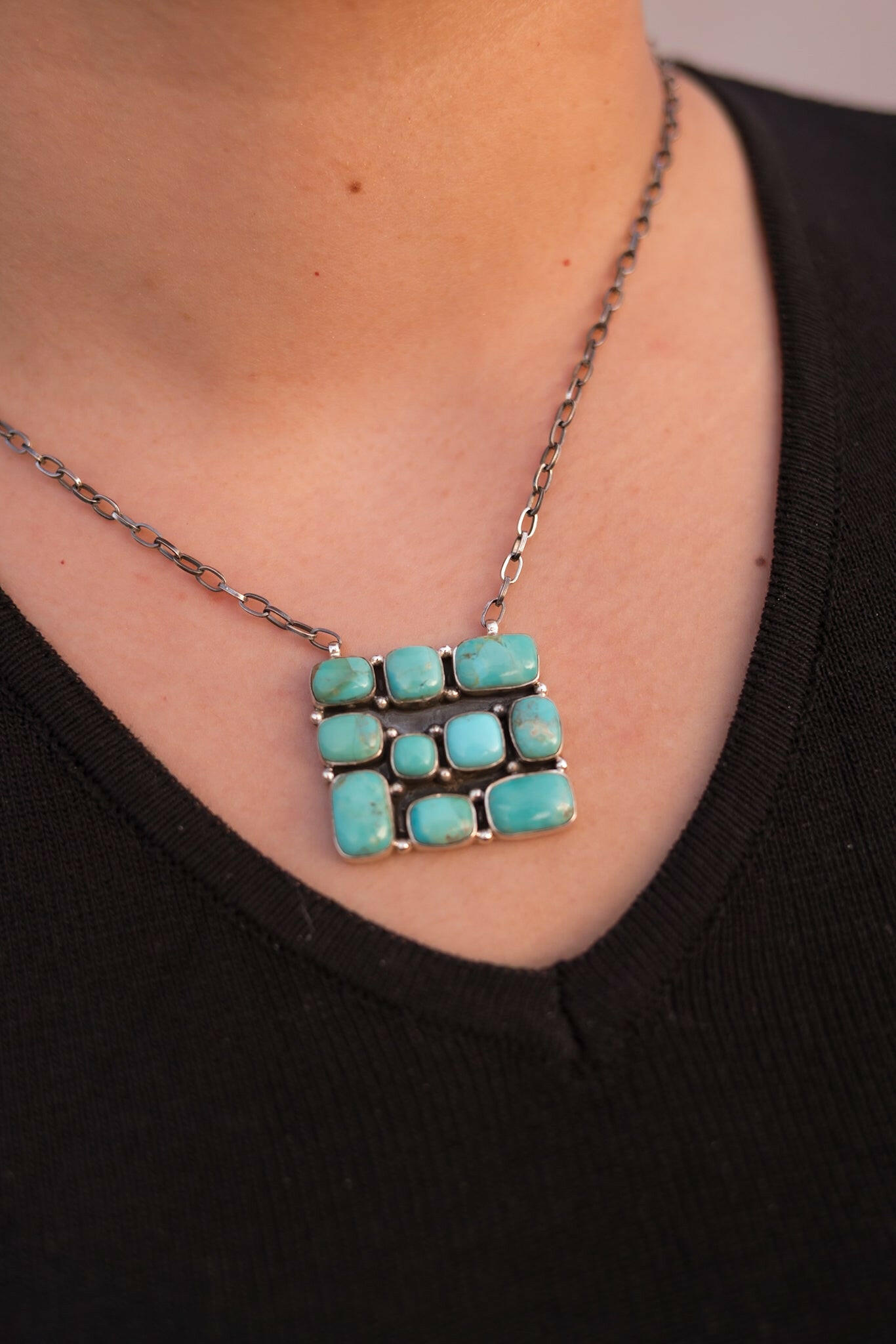 Kandy Bar Stone Cluster Necklaces-Necklaces-Krush Kandy, Women's Online Fashion Boutique Located in Phoenix, Arizona (Scottsdale Area)