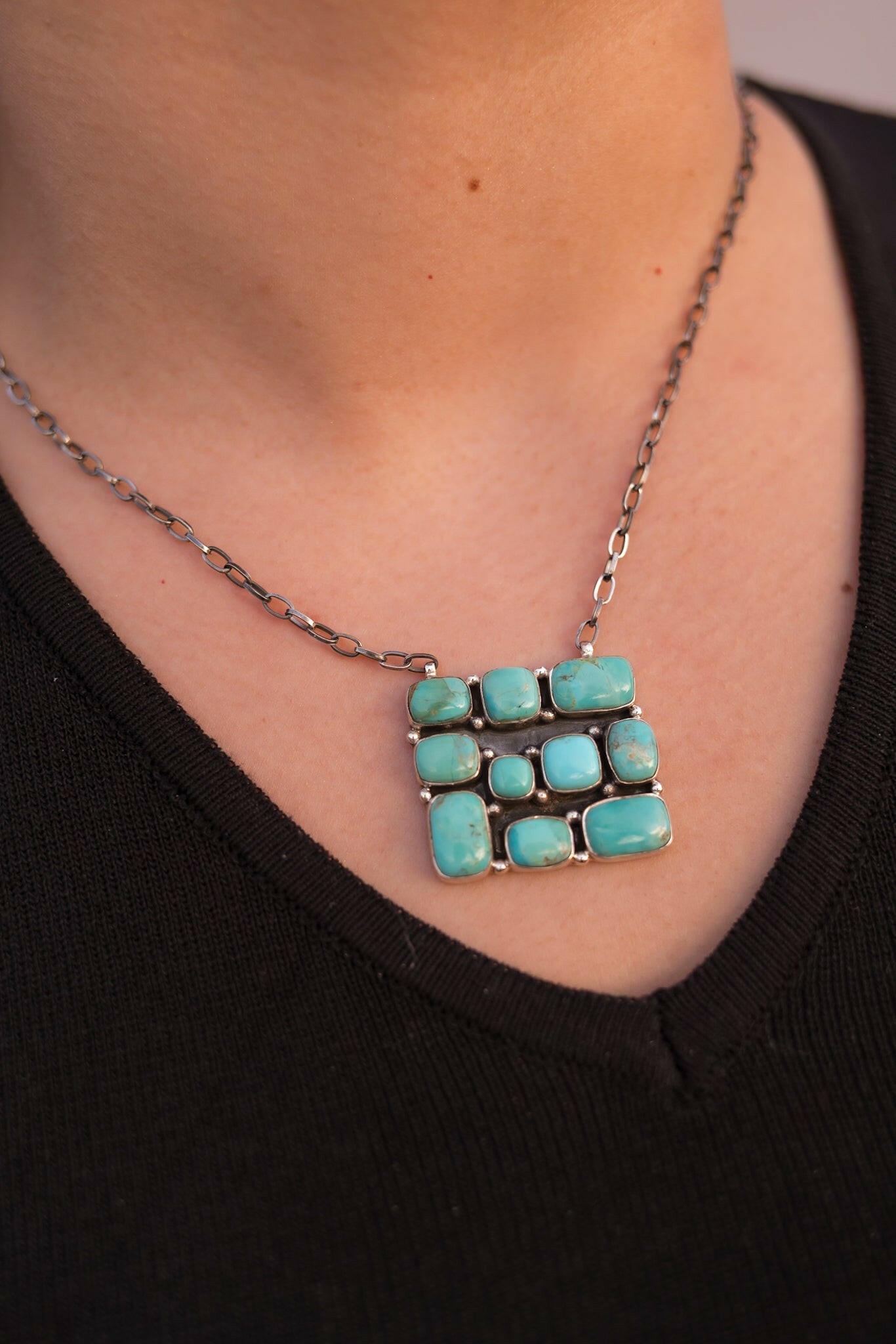 Kandy Bar Stone Cluster Necklaces-Necklaces-Krush Kandy, Women's Online Fashion Boutique Located in Phoenix, Arizona (Scottsdale Area)