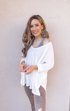 3/4 Sleeve Waffle Knit Top | S-XL-Short Sleeve Tops-Krush Kandy, Women's Online Fashion Boutique Located in Phoenix, Arizona (Scottsdale Area)