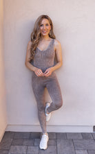 Sports Mode Washed Ribbed Bodysuit-Bodysuits-Krush Kandy, Women's Online Fashion Boutique Located in Phoenix, Arizona (Scottsdale Area)