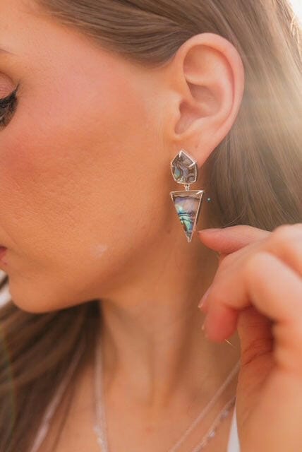 Coastal Dreamer Stone Slab Earrings-Earrings-Krush Kandy, Women's Online Fashion Boutique Located in Phoenix, Arizona (Scottsdale Area)