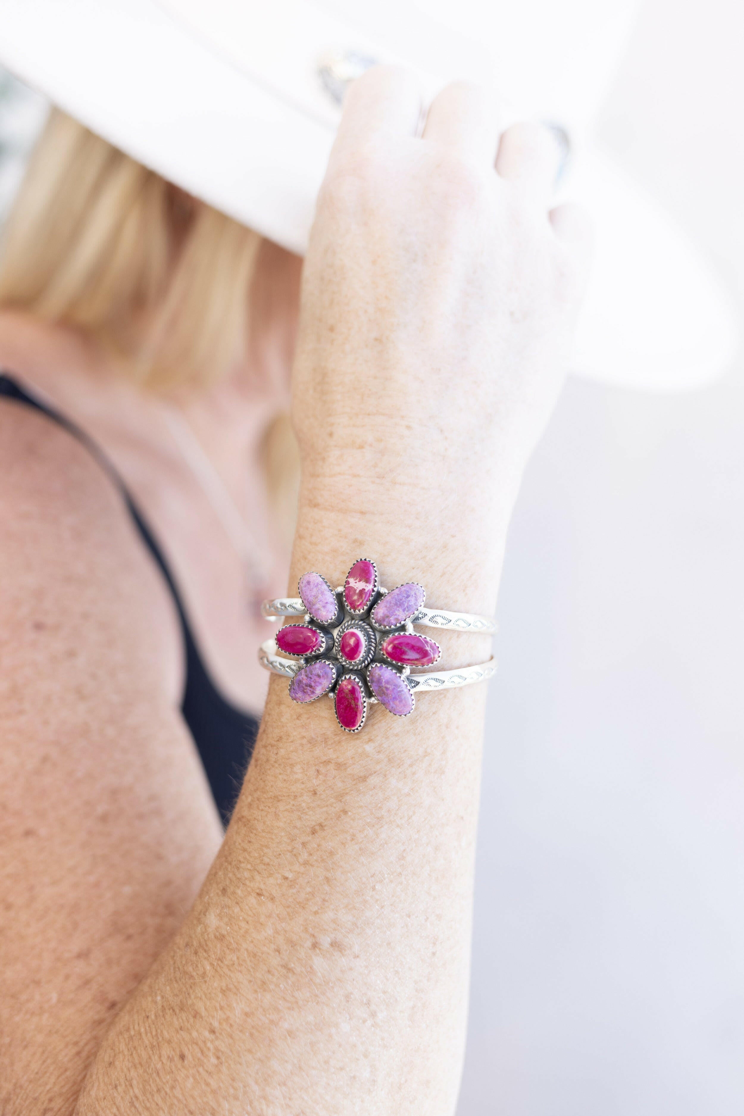 Desert Jasper Boho Cuff-Bracelets-Krush Kandy, Women's Online Fashion Boutique Located in Phoenix, Arizona (Scottsdale Area)