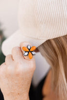 Tangerine Rosarita Bloom Rings-Rings-Krush Kandy, Women's Online Fashion Boutique Located in Phoenix, Arizona (Scottsdale Area)
