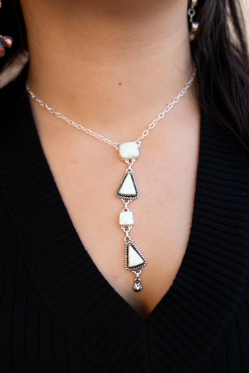 Paloma Lariat Necklace with Conch Drop-Necklaces-Krush Kandy, Women's Online Fashion Boutique Located in Phoenix, Arizona (Scottsdale Area)