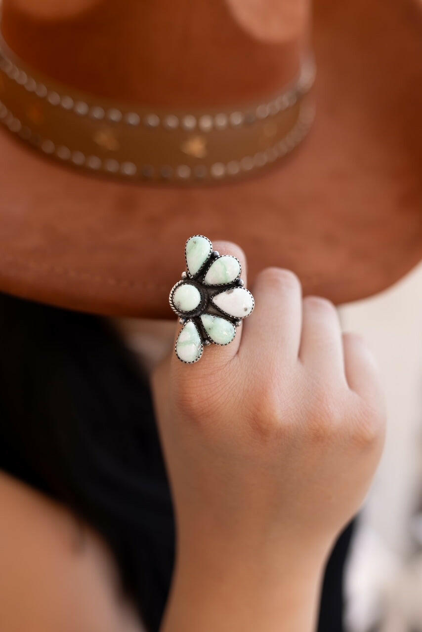 Paloma Half Cluster Rings-Rings-Krush Kandy, Women's Online Fashion Boutique Located in Phoenix, Arizona (Scottsdale Area)