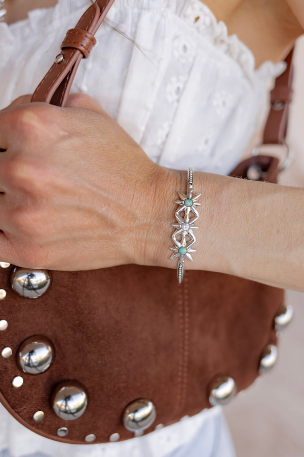 Grand Canyon Turquoise Triple Star Bangle