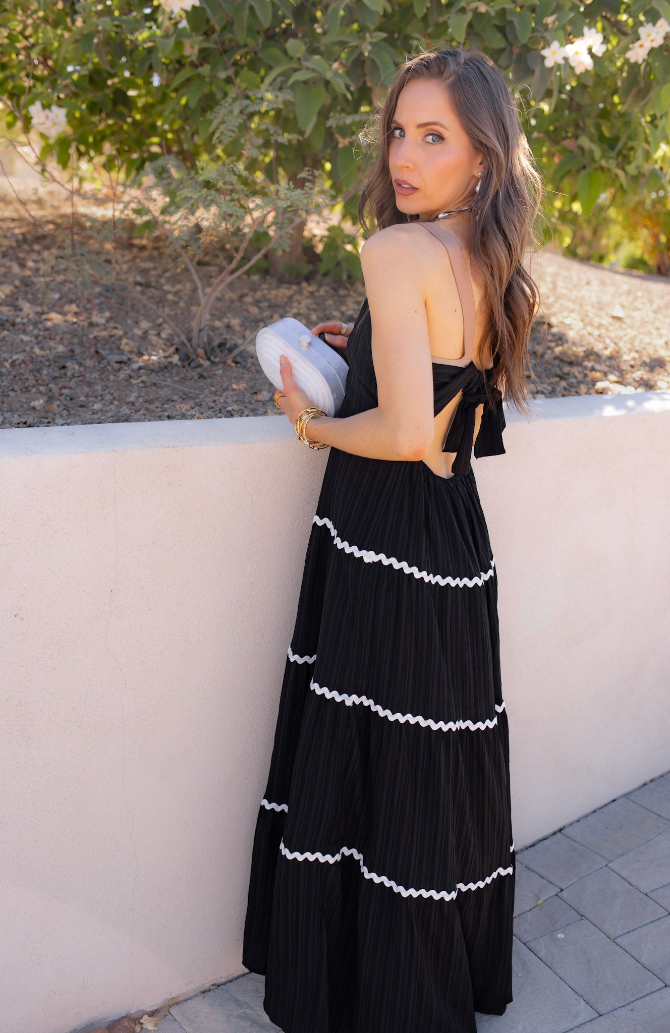 knee length dresses for ladies Black Puff Sleeve Dress main image 1