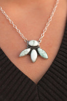 Paloma Three Petal Chain Necklace-Necklaces-Krush Kandy, Women's Online Fashion Boutique Located in Phoenix, Arizona (Scottsdale Area)