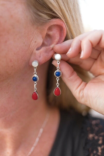 Rosarita Razzle Rays Earrings-Earrings-Krush Kandy, Women's Online Fashion Boutique Located in Phoenix, Arizona (Scottsdale Area)