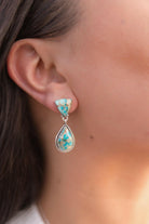 Desert Blue Jasper Necklace and Earring Set-Necklaces-Krush Kandy, Women's Online Fashion Boutique Located in Phoenix, Arizona (Scottsdale Area)