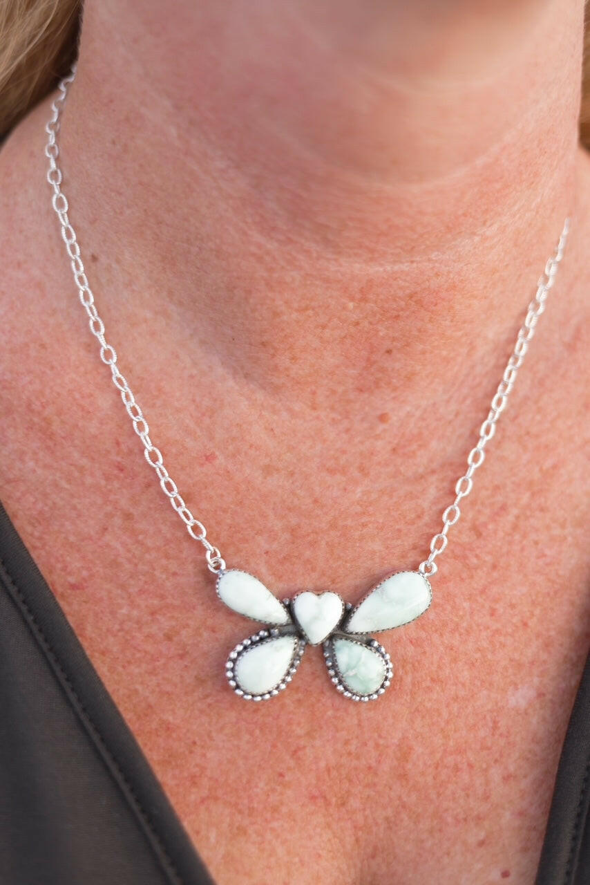 Paloma Heart-Flies Necklace-Necklaces-Krush Kandy, Women's Online Fashion Boutique Located in Phoenix, Arizona (Scottsdale Area)