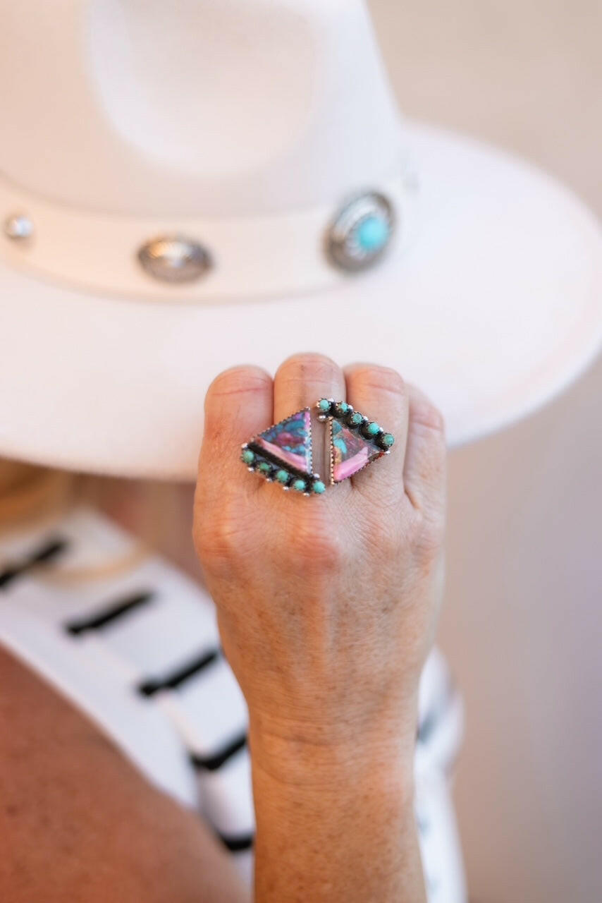 Trinity Triangle Floater Rings-Rings-Krush Kandy, Women's Online Fashion Boutique Located in Phoenix, Arizona (Scottsdale Area)