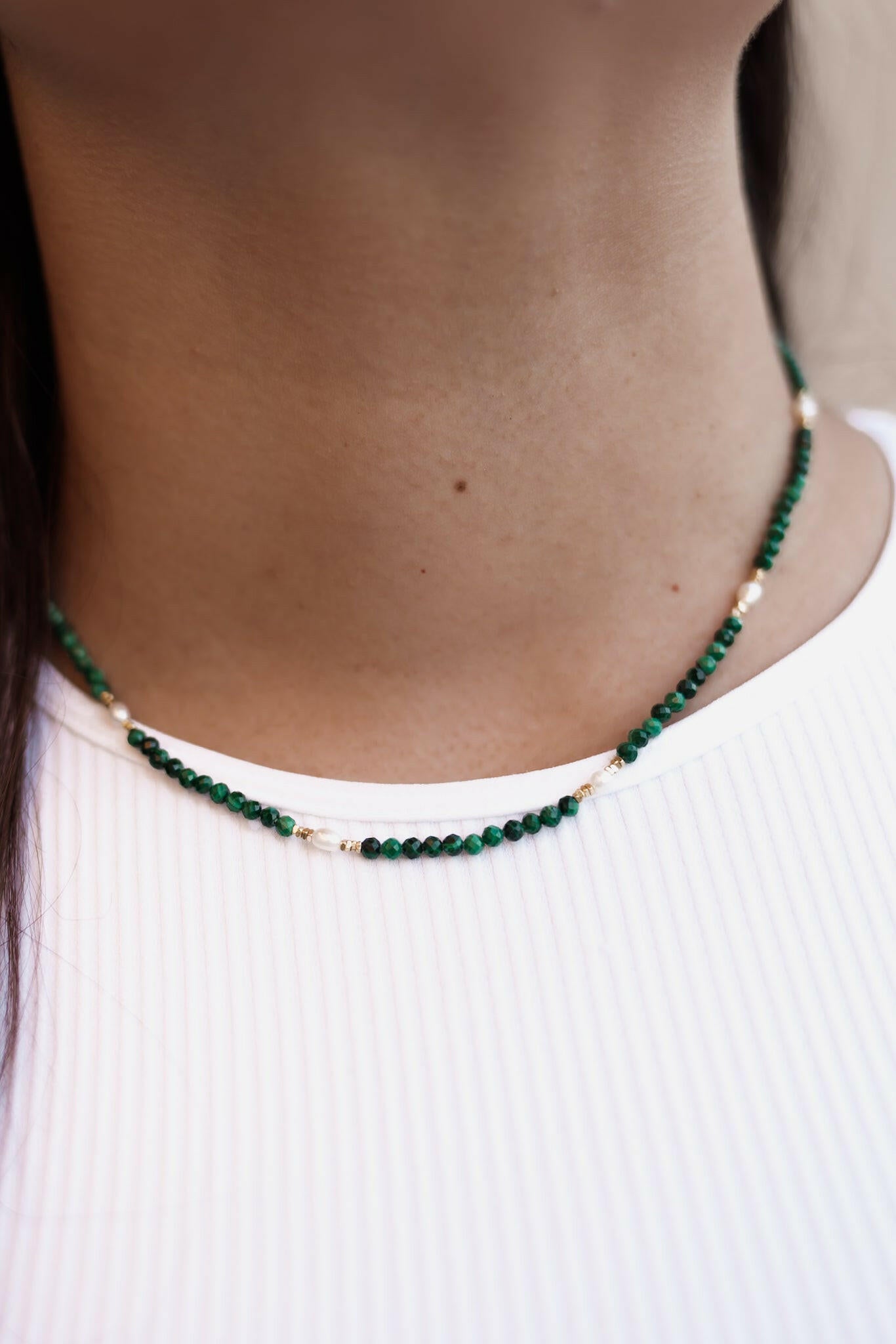 Fairytale Ending Natural Beaded Stone Necklace-Necklaces-Krush Kandy, Women's Online Fashion Boutique Located in Phoenix, Arizona (Scottsdale Area)