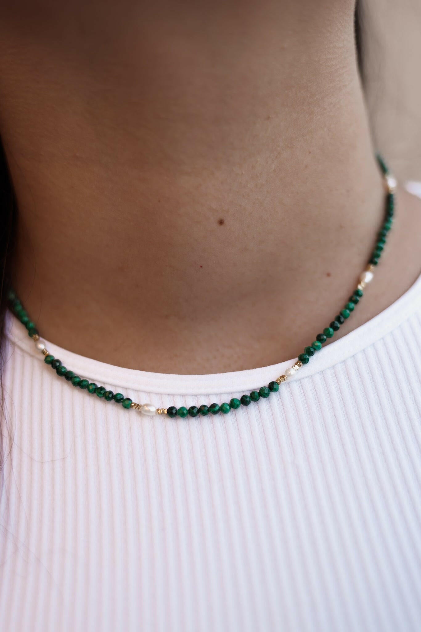 Fairytale Ending Natural Beaded Stone Necklace-Necklaces-Krush Kandy, Women's Online Fashion Boutique Located in Phoenix, Arizona (Scottsdale Area)