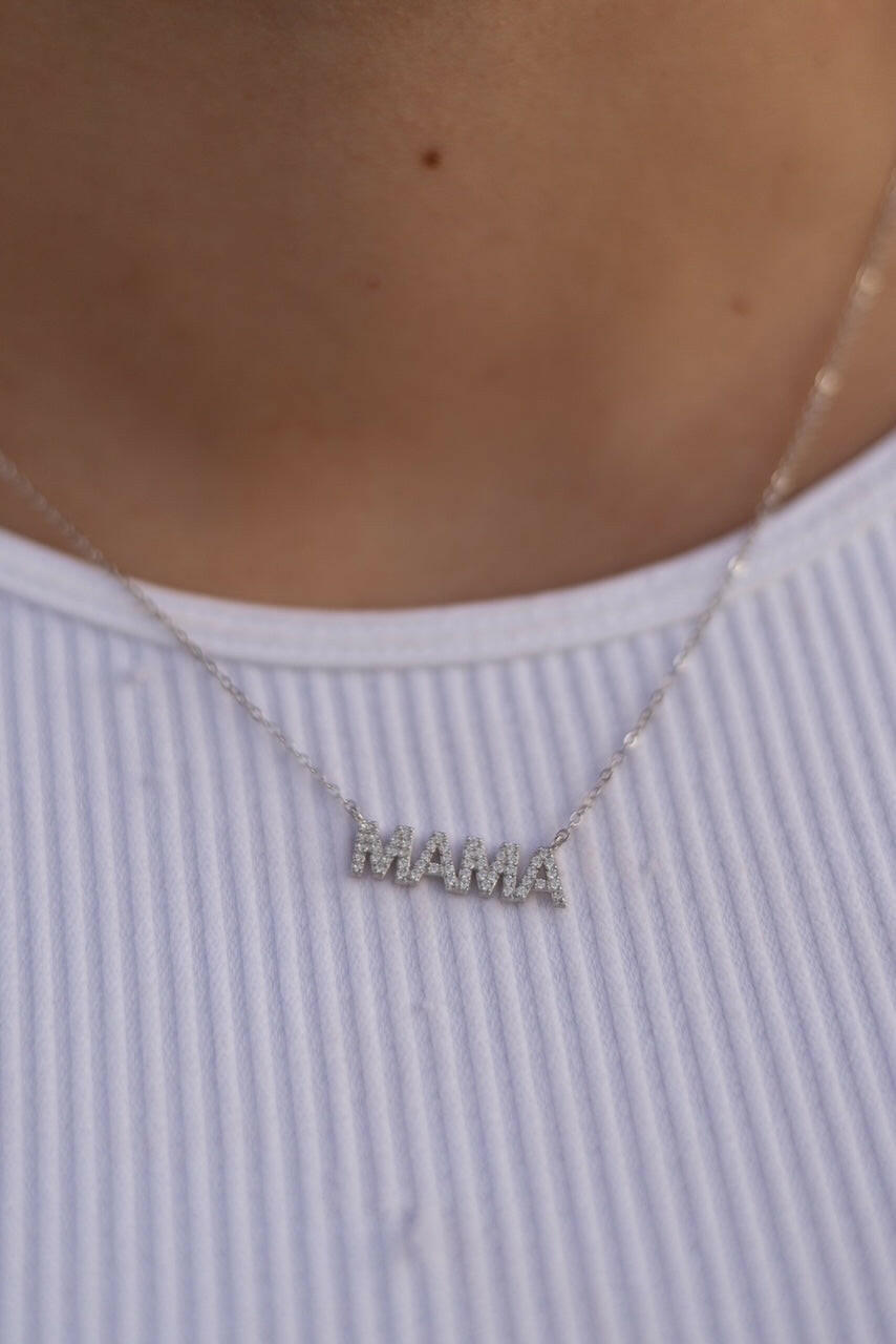 MAMA Necklace-Chain Necklaces-Krush Kandy, Women's Online Fashion Boutique Located in Phoenix, Arizona (Scottsdale Area)