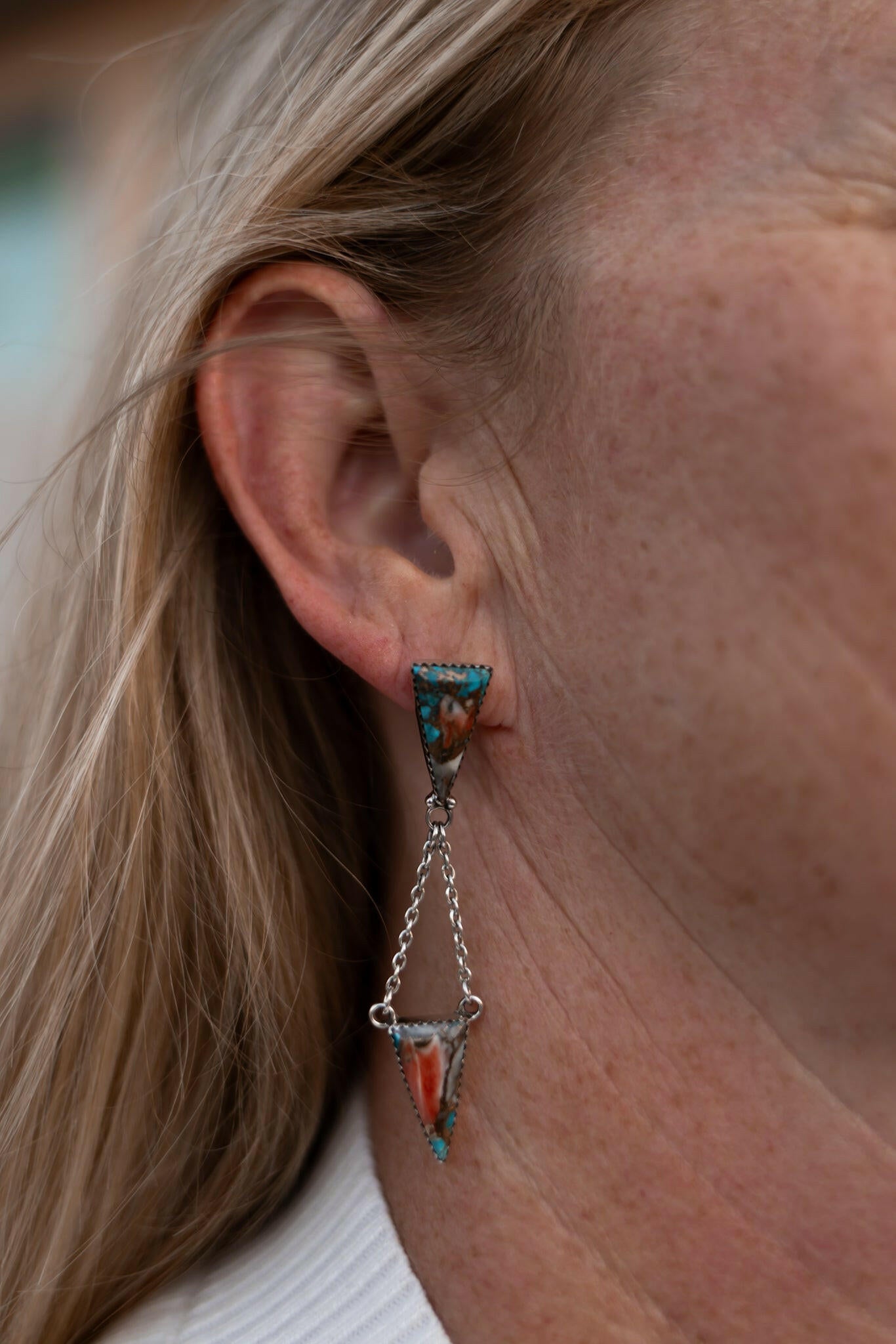 Always Connected Chain Stone Earrings-Earrings-Krush Kandy, Women's Online Fashion Boutique Located in Phoenix, Arizona (Scottsdale Area)