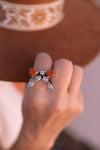 Bow & Crystal Stone Ring-Rings-Krush Kandy, Women's Online Fashion Boutique Located in Phoenix, Arizona (Scottsdale Area)