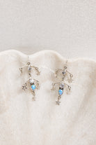 Crystal & Opal Star Drop Chandelier Earrings-Drop Earrings-Krush Kandy, Women's Online Fashion Boutique Located in Phoenix, Arizona (Scottsdale Area)