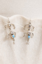 Crystal & Opal Star Drop Chandelier Earrings-Drop Earrings-Krush Kandy, Women's Online Fashion Boutique Located in Phoenix, Arizona (Scottsdale Area)