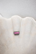 Square Dance Sterling Silver Bar Necklace-Squash Blossom Necklaces-Krush Kandy, Women's Online Fashion Boutique Located in Phoenix, Arizona (Scottsdale Area)