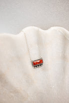 Square Dance Sterling Silver Bar Necklace-Squash Blossom Necklaces-Krush Kandy, Women's Online Fashion Boutique Located in Phoenix, Arizona (Scottsdale Area)