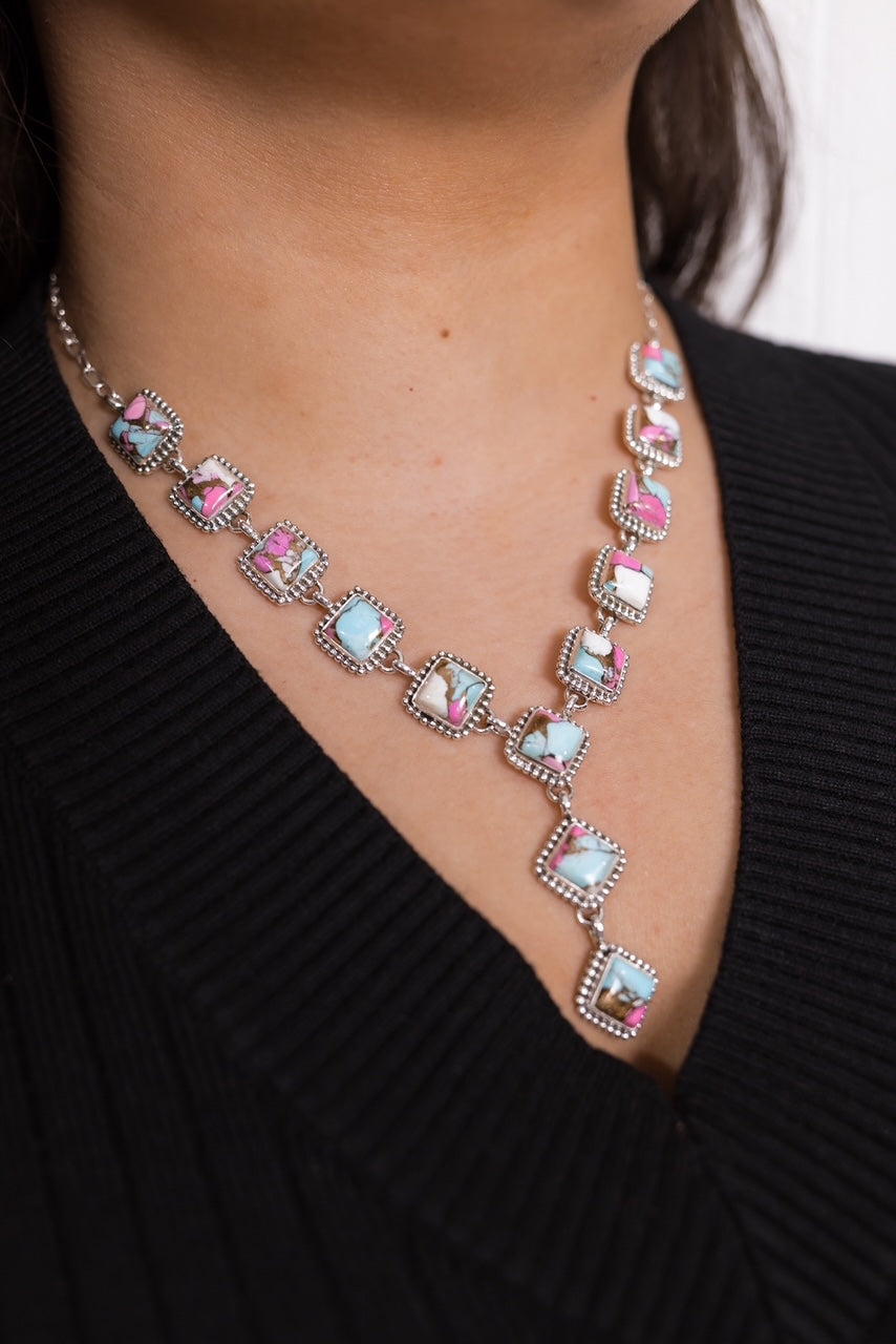 Cotton Kandy Lariat Necklace-Necklaces-Krush Kandy, Women's Online Fashion Boutique Located in Phoenix, Arizona (Scottsdale Area)