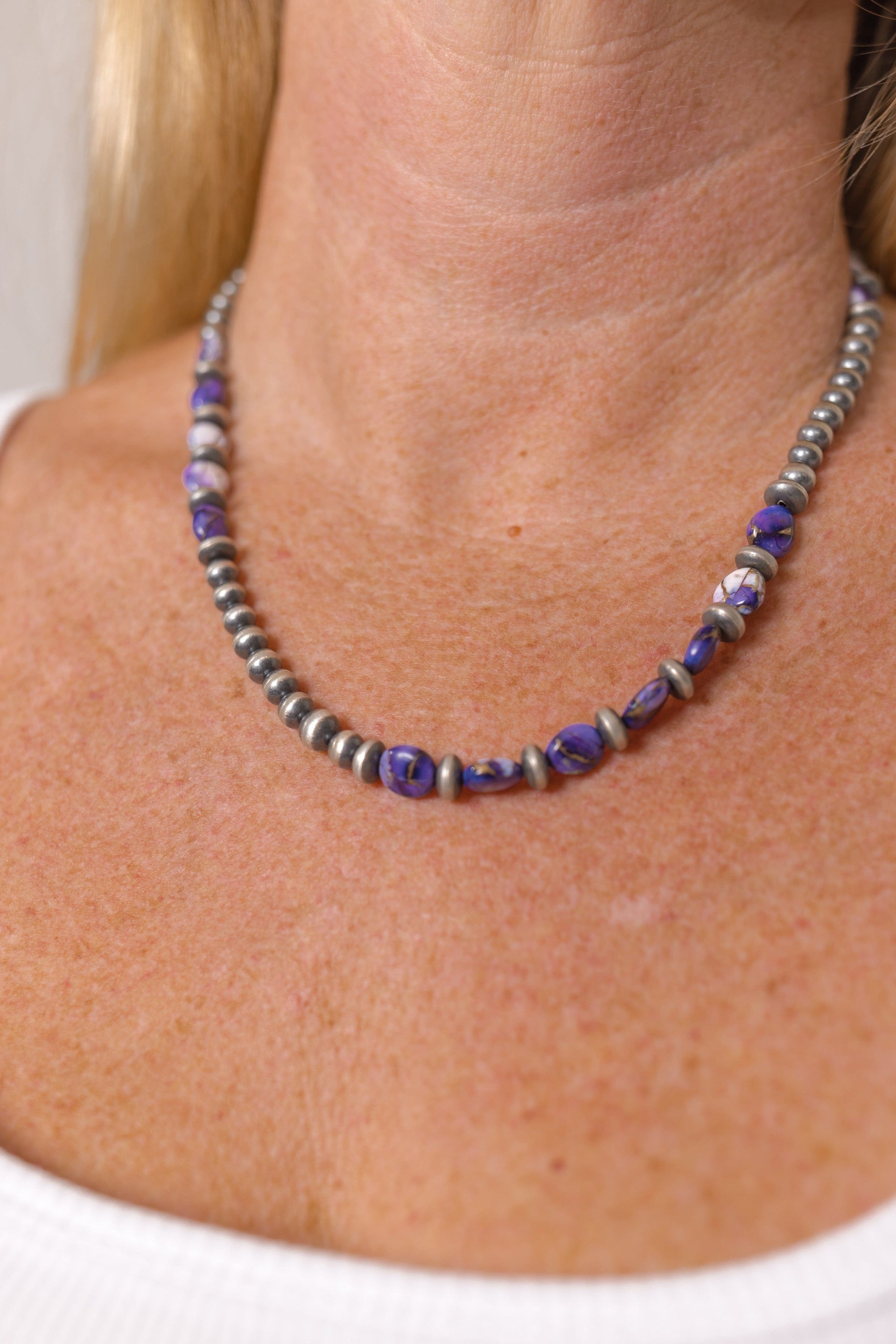 Marlene's Fusion Desert Pearl Necklace-Chain Necklaces-Krush Kandy, Women's Online Fashion Boutique Located in Phoenix, Arizona (Scottsdale Area)