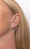 Feel The Love Sterling Crystal Heart Earrings-Stud Earrings-Krush Kandy, Women's Online Fashion Boutique Located in Phoenix, Arizona (Scottsdale Area)